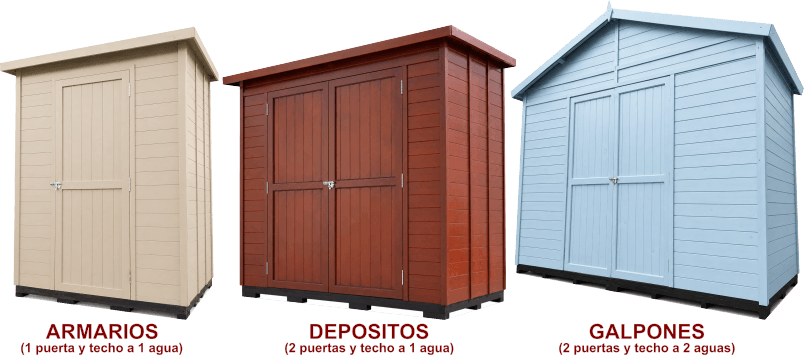 Depositos de Jardin, Galpones, Cobertizos, Armarios, Casetas, Gabinetes, Guarda Cosas, Muebles de Exterior Guardado, Organizador de Jardín Exterior, Bodega de Jardin y Obradores