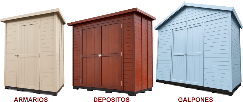Depositos de Jardin, Galpones, Cobertizos, Armarios, Casetas, Gabinetes, Guarda Cosas, Muebles de Exterior Guardado, Organizador de Jardín Exterior, Bodega de Jardin y Obradores
