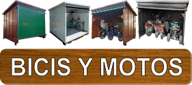 Guarda Bicicletas, Guarda Motos, Guarda Fourtraks y Leña, Leñero para exterior