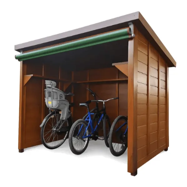 Guarda Bicicletas, guarda motos, deposito para motos, caseta para leña, leñador