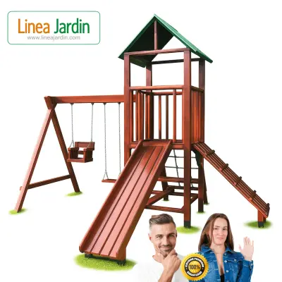 Juegos con Tobogan y Hamacas