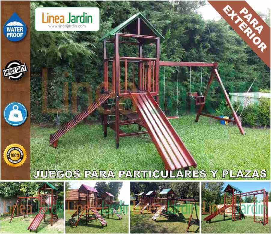 Juegos con Tobogan y Hamacas